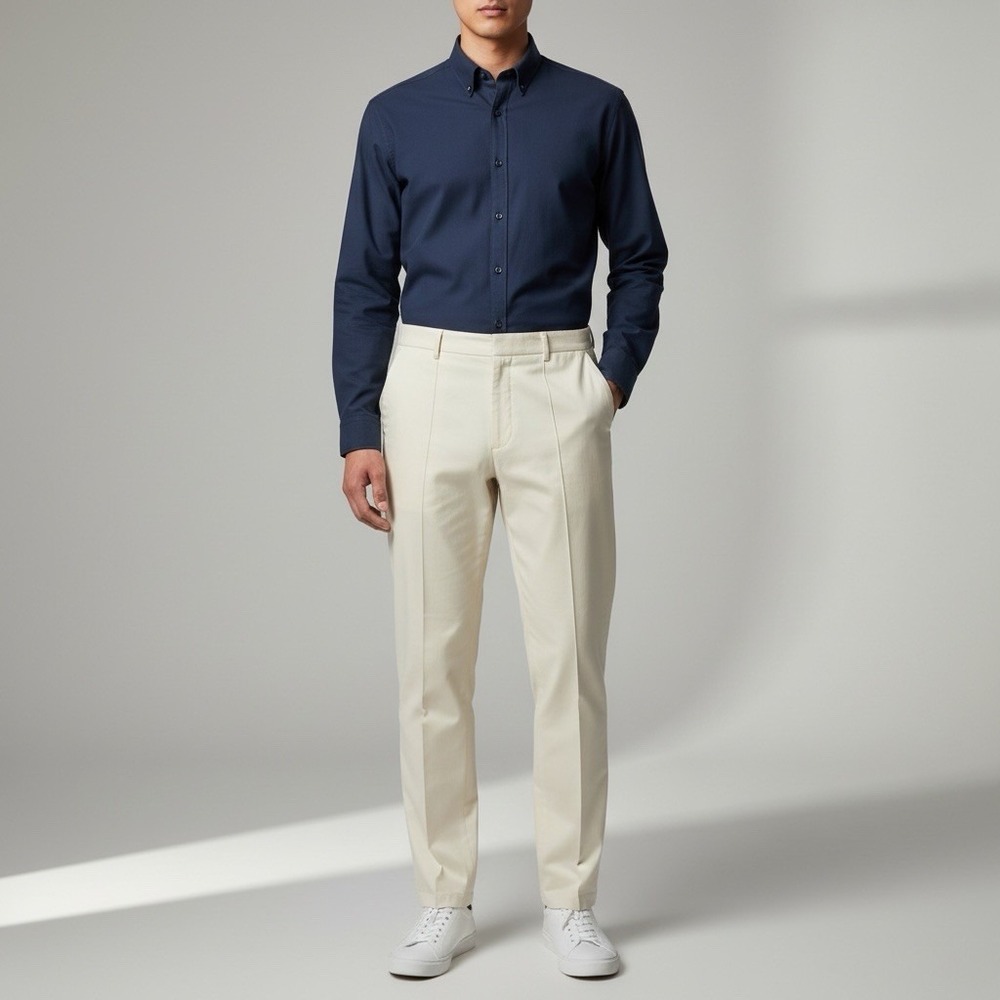 Scotch & Soda‎ Mens Size 29x32 Cream Chino Cotton Slim Straight Pants NWOT